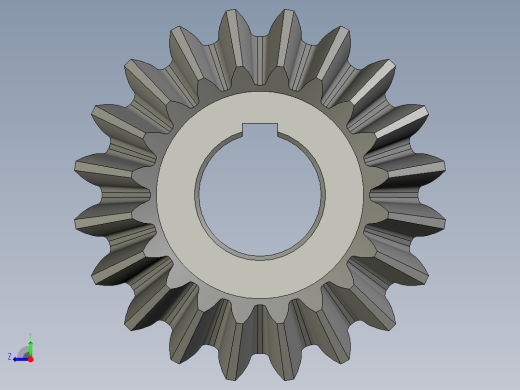PZ3-MZ03-04-04圆锥齿轮206x42右视缩略图