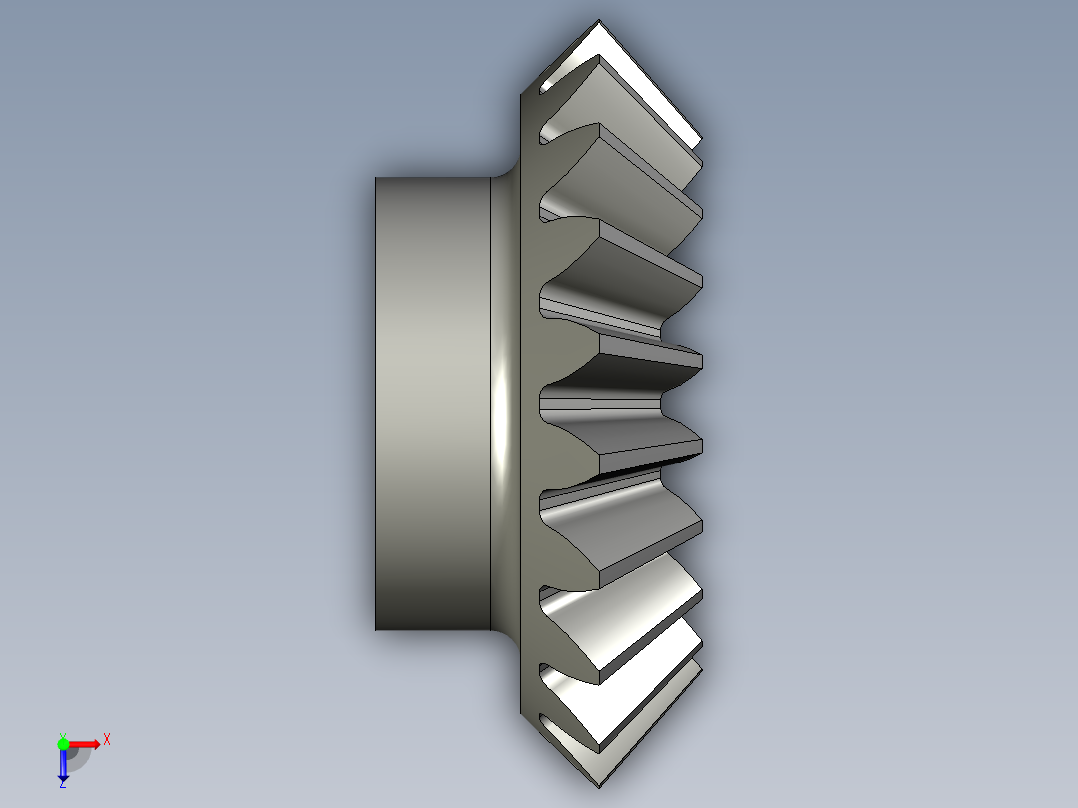 PZ3-MZ03-04-04圆锥齿轮206x42俯视图