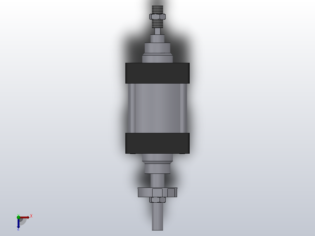 SIJ双轴复动行程可调型气缸SIJ100×1000-S-CS1U1俯视图