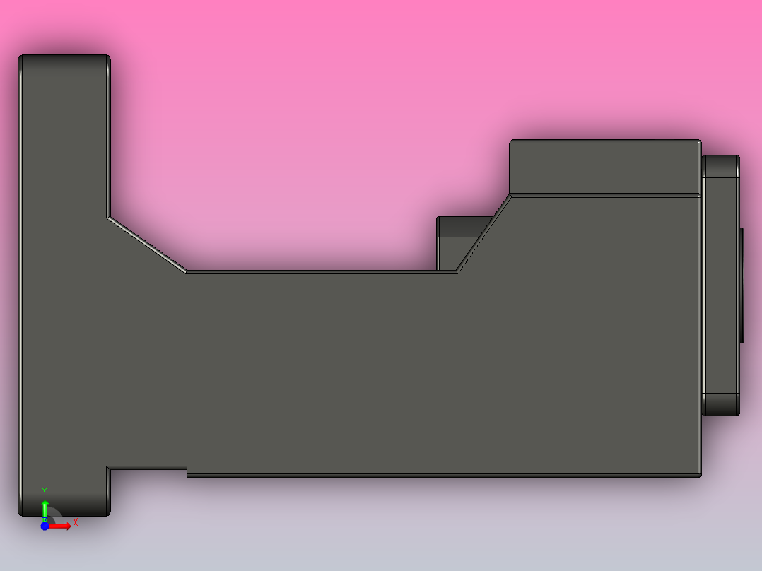 JST12系列电机安装座JST12-57前视图