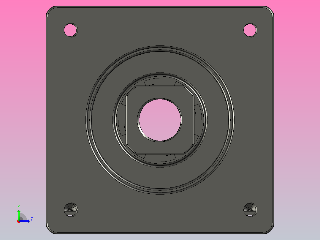 JST12系列电机安装座JST12-57左视图