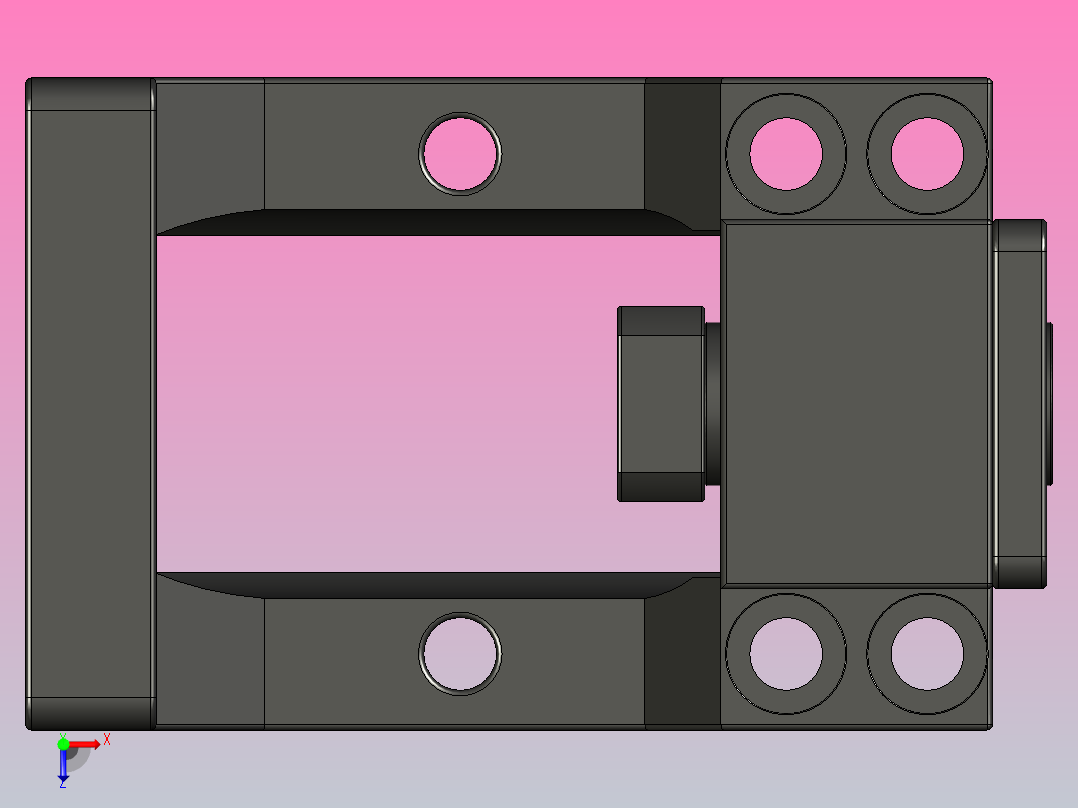 JST12系列电机安装座JST12-57俯视图