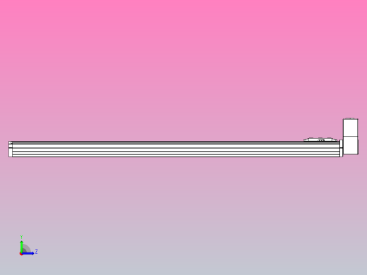 机器人皮带驱动直线轴TPA-GCB-80-P60-L1150-LU-M20-N3左视缩略图