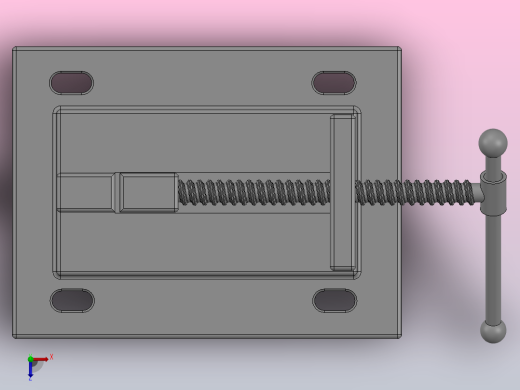 水平管虎钳俯视缩略图