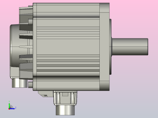 ECMA 400V马达机构-有刹车180框[ECMA-KX1820SS]台达左视缩略图