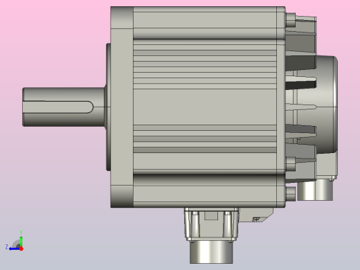 ECMA 400V马达机构-有刹车180框[ECMA-KX1820SS]台达右视缩略图