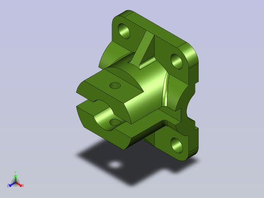 练习摩托车连接架正等轴测缩略图