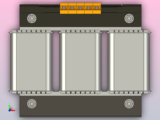 SG-1三相干式变压器三维模型202403前视缩略图