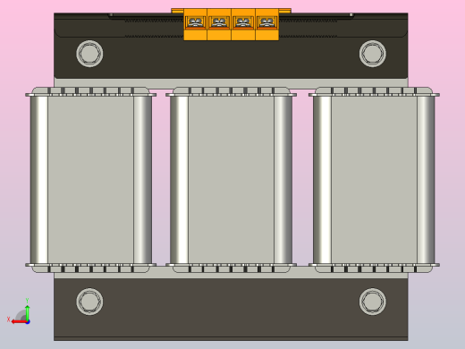 SG-1三相干式变压器三维模型202403后视缩略图