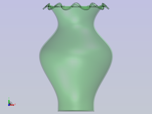 优雅现代的花瓶设计前视缩略图
