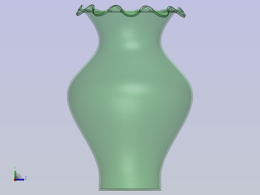 优雅现代的花瓶设计左视缩略图