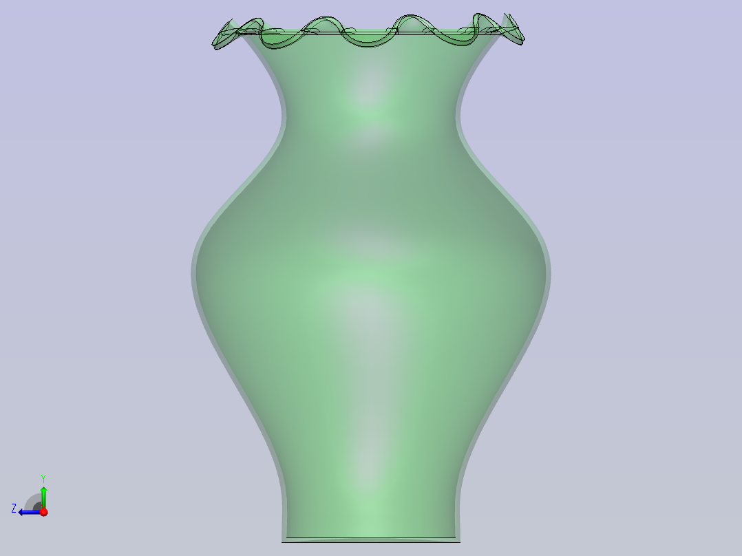 优雅现代的花瓶设计右视图