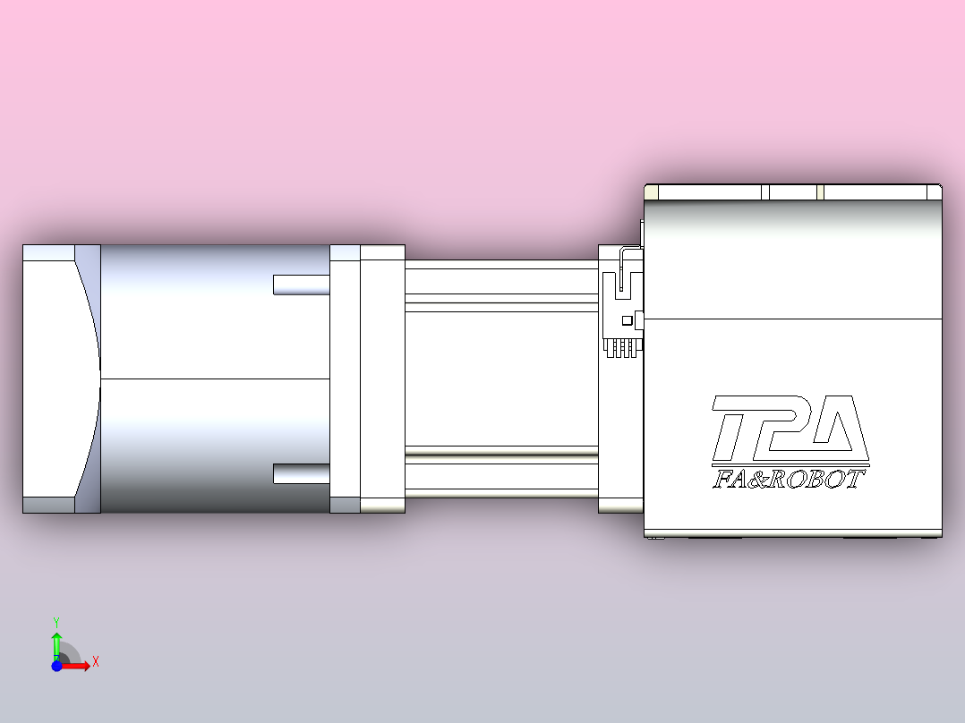 带式直线轴半闭式TPA-ONB-100-232-L2350-DR-J90-N3前视图