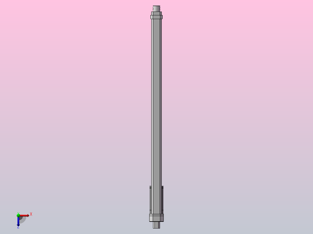 1200N防水电动推杆(ZJWSN-FS)[ZJWSN-FS-S500]俯视图