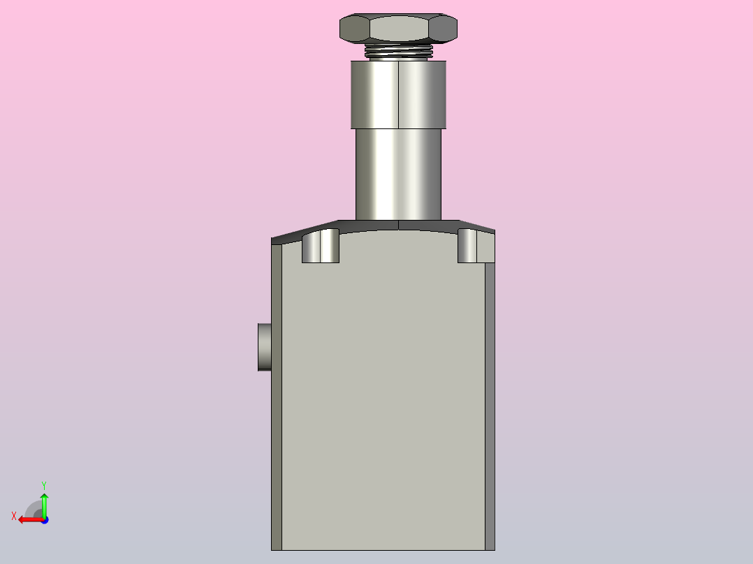 CBTU-06L-90油缸后视图