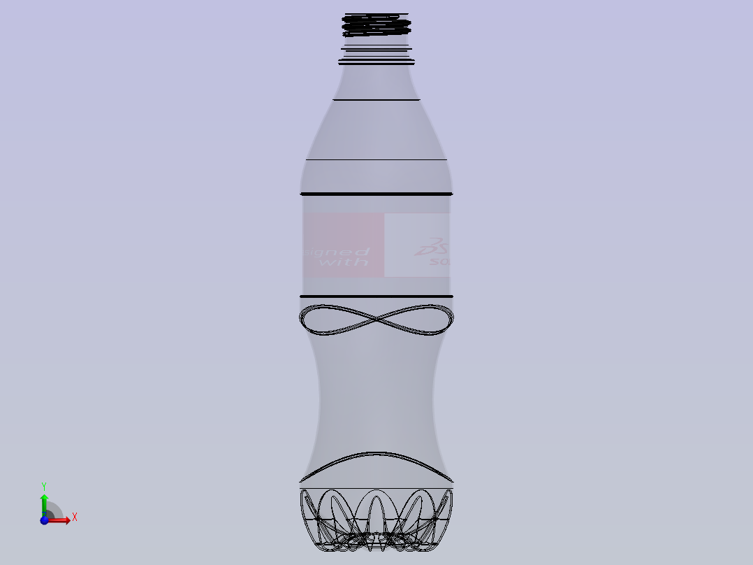 可乐瓶 (38)前视图
