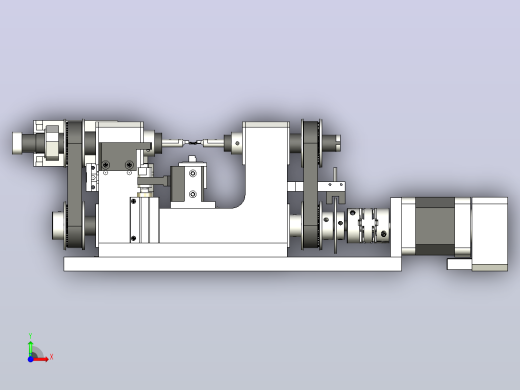 电机绕线机spindle-unit833-模型格式为 stp前视缩略图