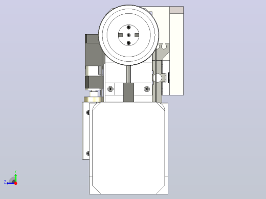 电机绕线机spindle-unit833-模型格式为 stp右视缩略图