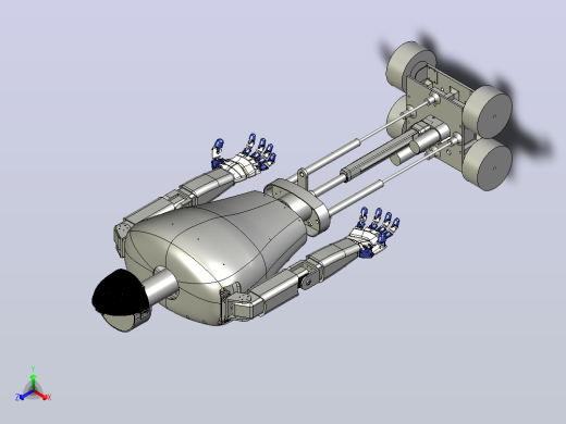 人型击剑战斗机器人正等轴测缩略图