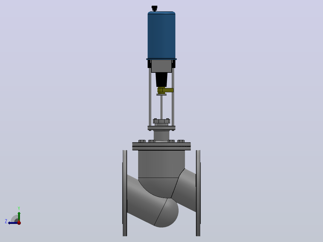 RV WZP(M)电动温控调节阀（常温型）[RVWZP-16P]公称通径250右视图