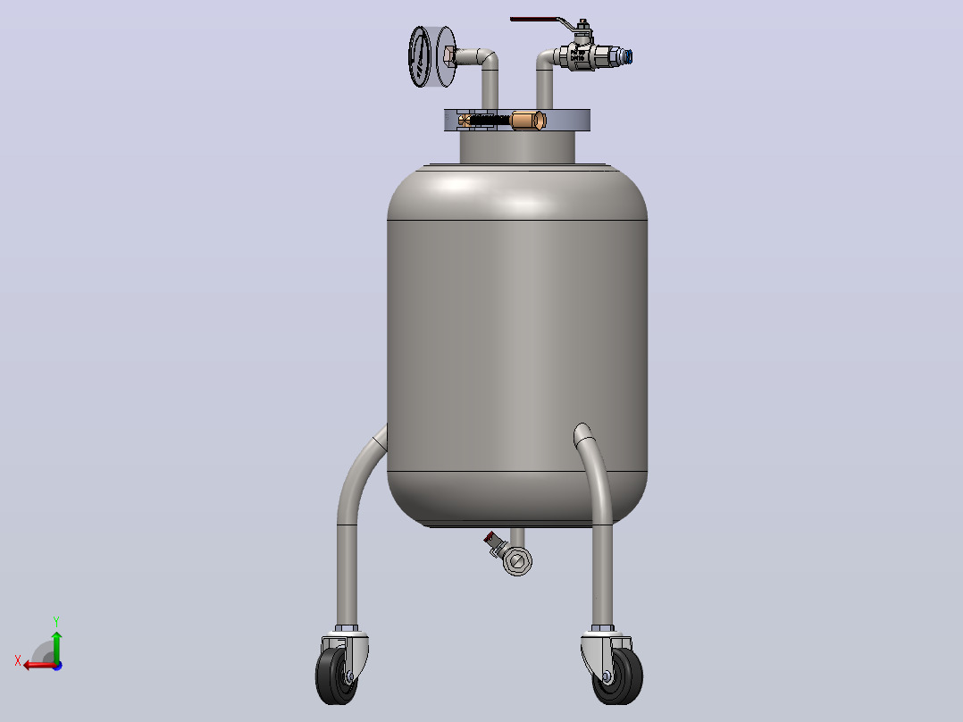 10L分配压力容器后视图