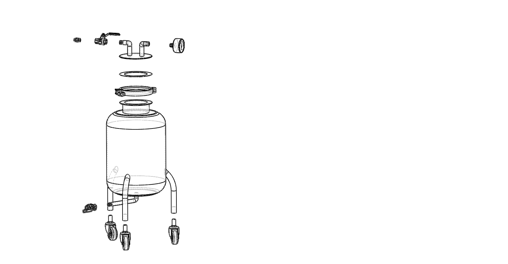 10L分配压力容器