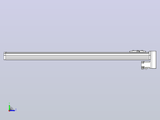 滚珠丝杠直线轴内置导轨TPA-GCR-80-1610C-L1000-MP-M40-N3左视缩略图