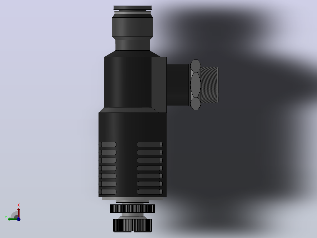 ISE-G 带节流消声器的快速排气阀-G螺纹_ISE08-G02俯视图