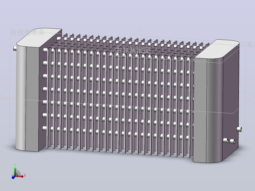 机油冷却器的导流装置主视图