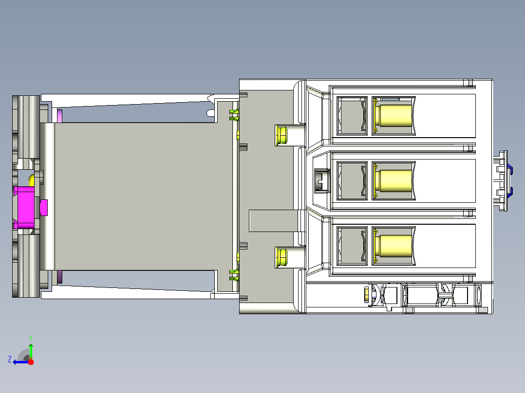 NC8-80_Z～100_Z交流接触器三维模型202203右视图