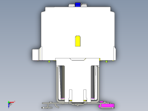NC8-80_Z～100_Z交流接触器三维模型202203俯视缩略图