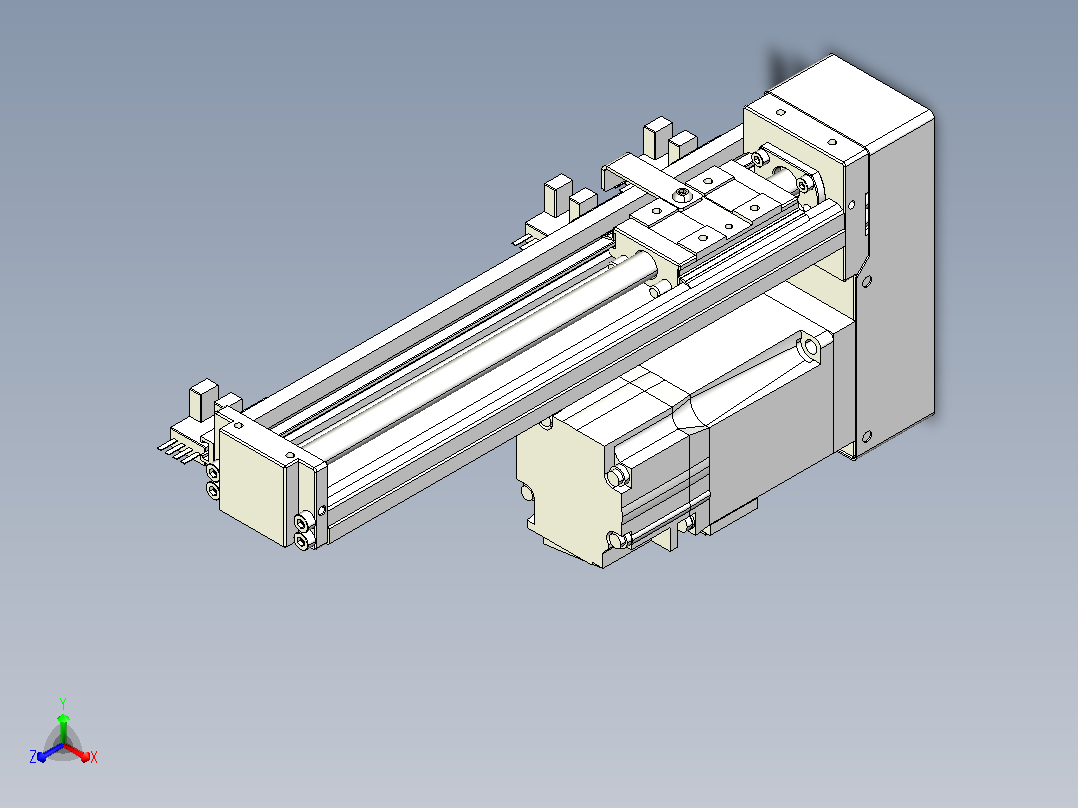钢基模组TPA-KSR-4002C-200A1-MP-H1S2正等轴测图