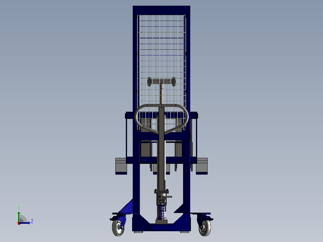 manual-pallet-stacker SW左视图