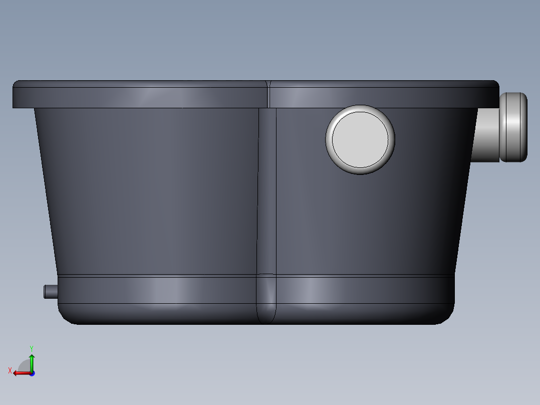 足部按摩洗浴机设计(sw+cad+说明书)后视图