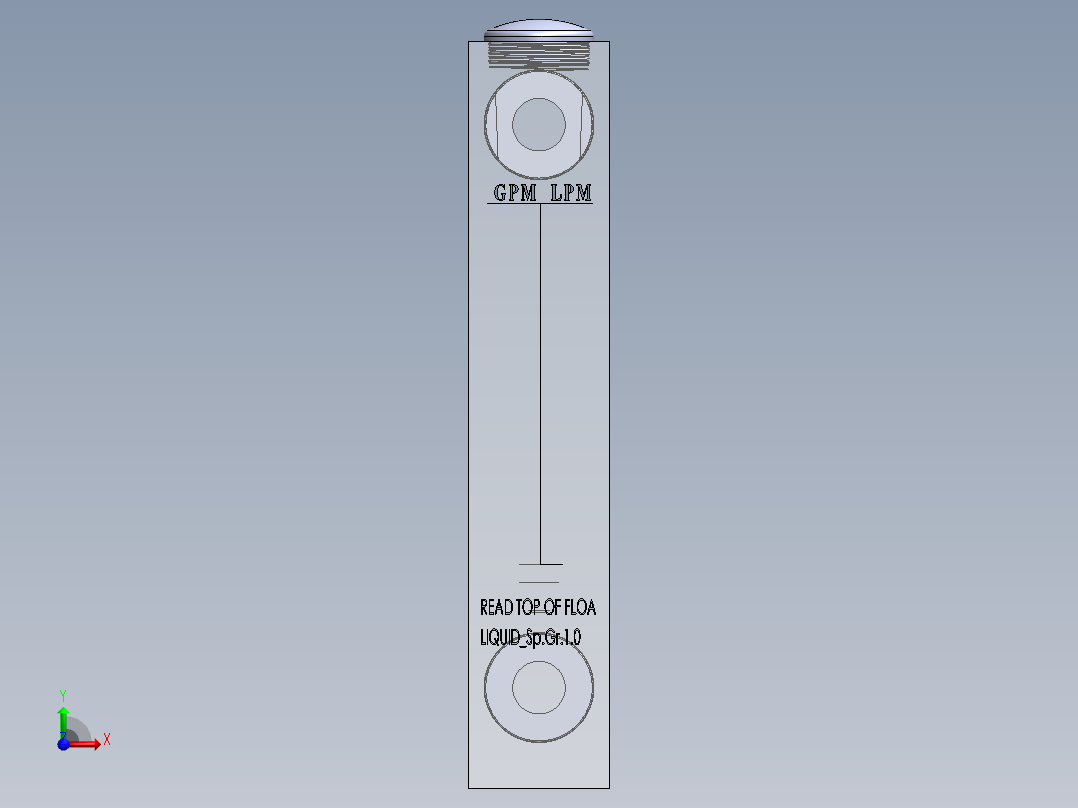 流量计3D模型前视图