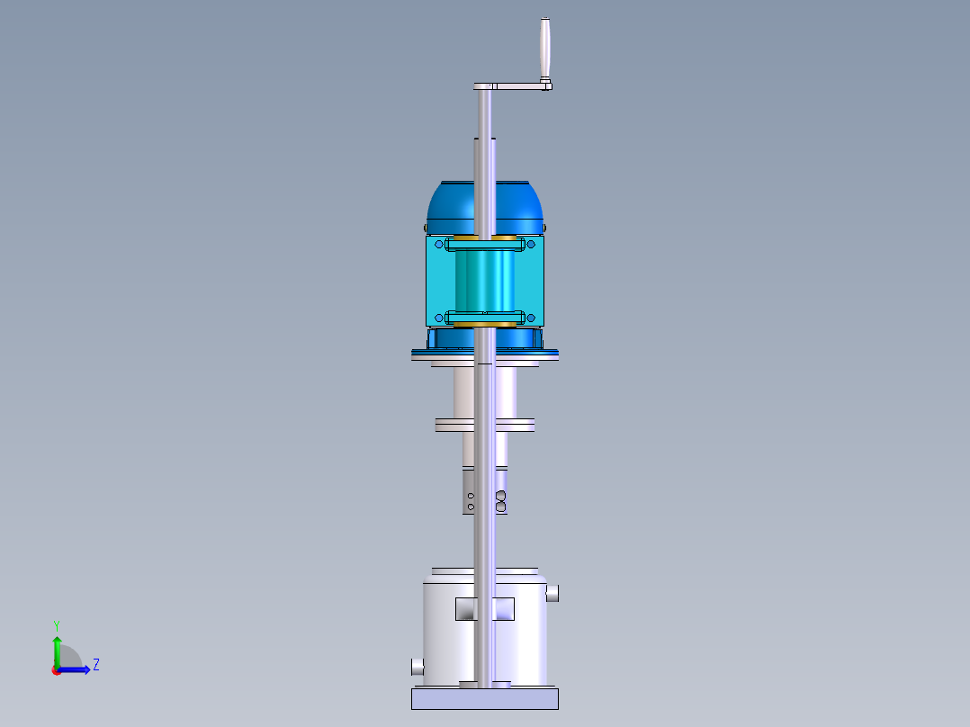 SolidWorks1L搅拌器左视图