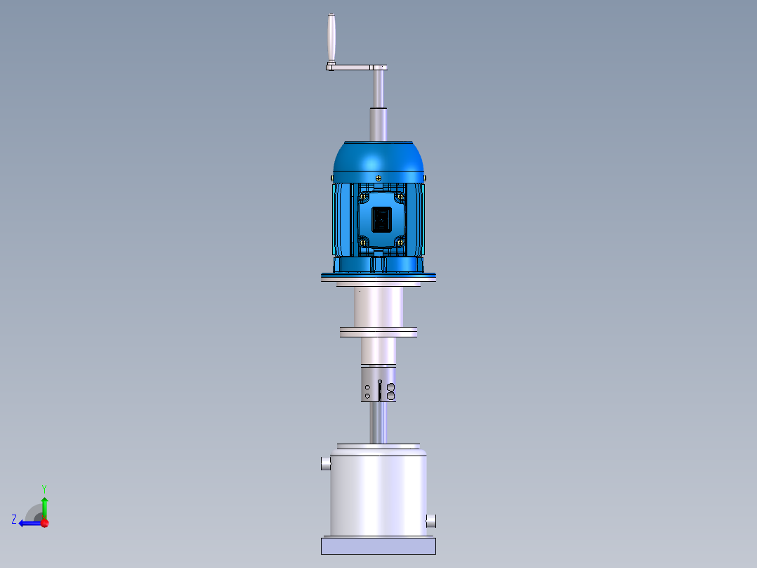 SolidWorks1L搅拌器右视图