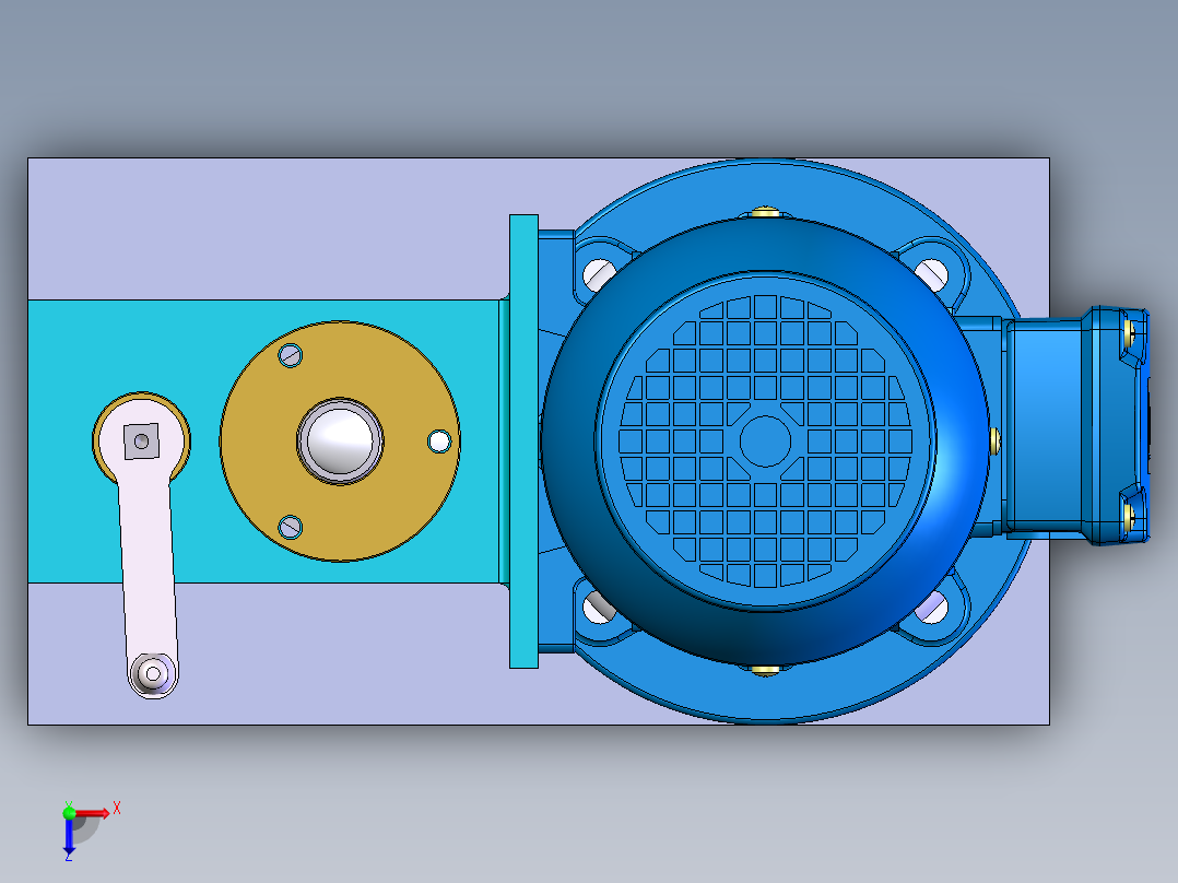 SolidWorks1L搅拌器俯视图
