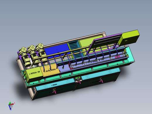 01月-3米冷却定型台（sw18可编辑+工程图+bom）