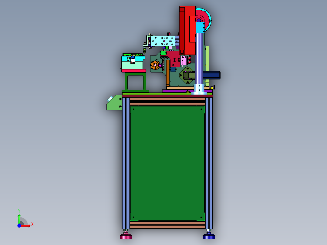级片绝缘胶粘贴机前视图