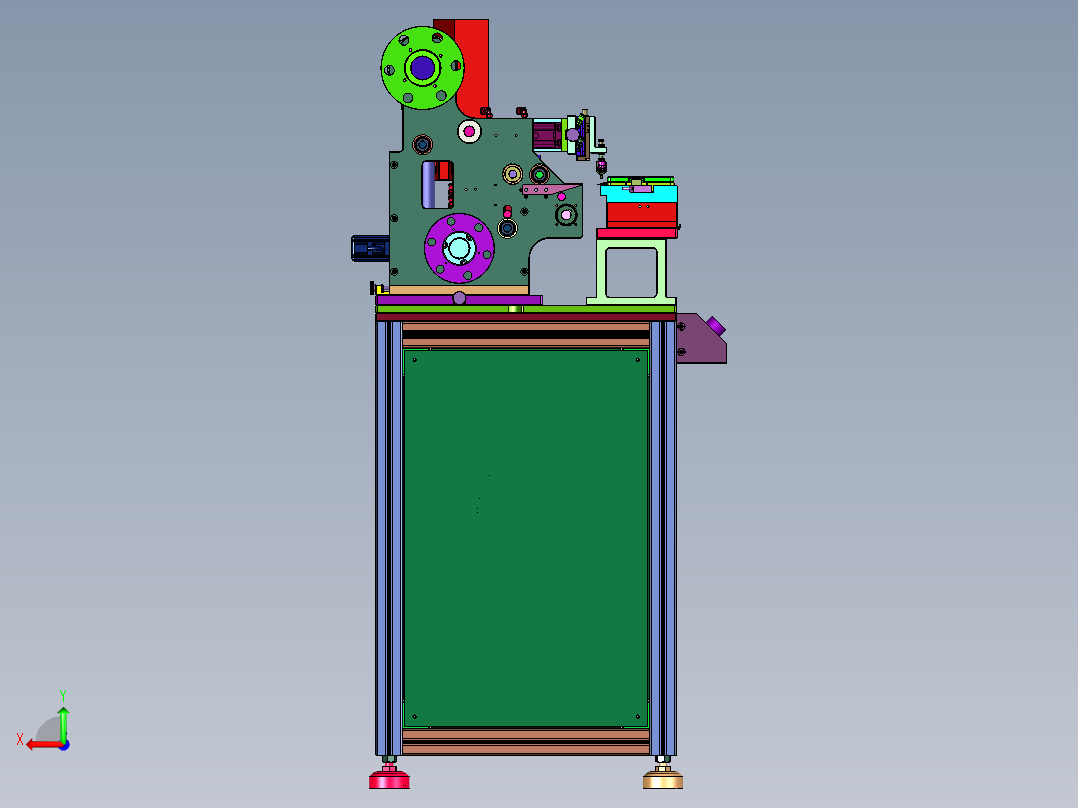 级片绝缘胶粘贴机后视图