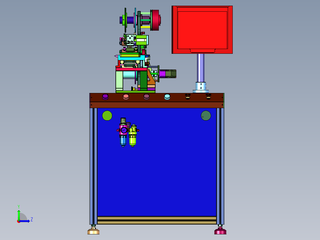 级片绝缘胶粘贴机左视图