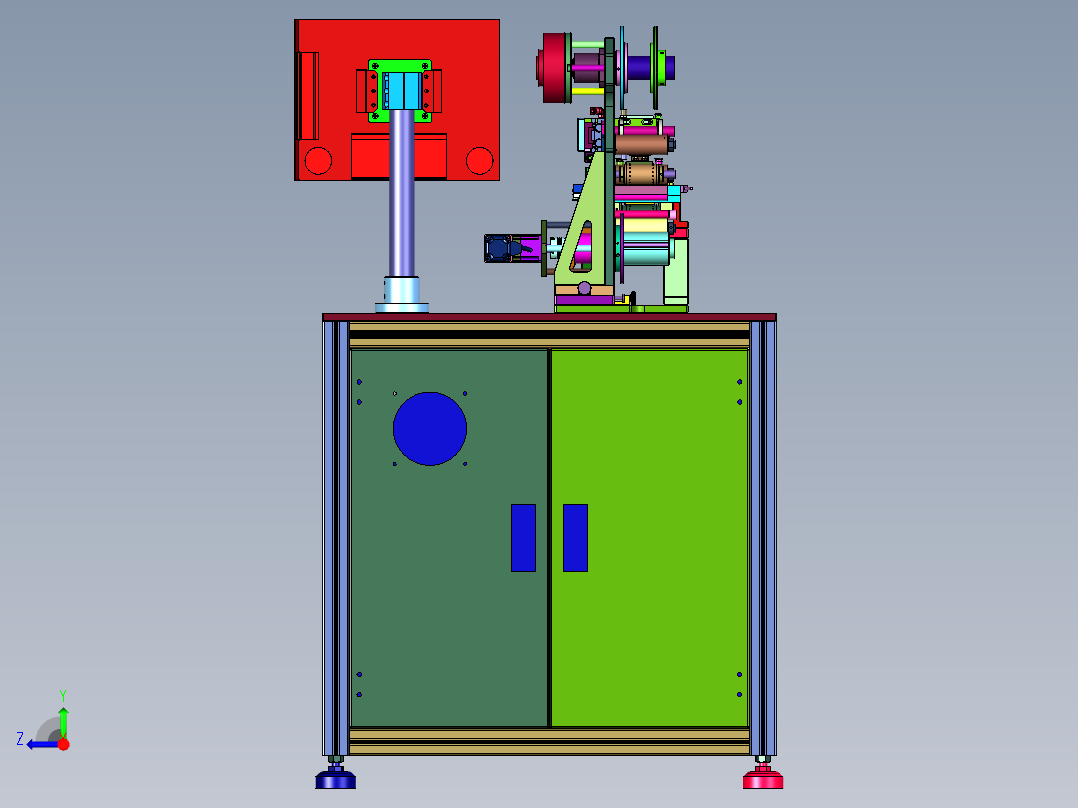 级片绝缘胶粘贴机右视图