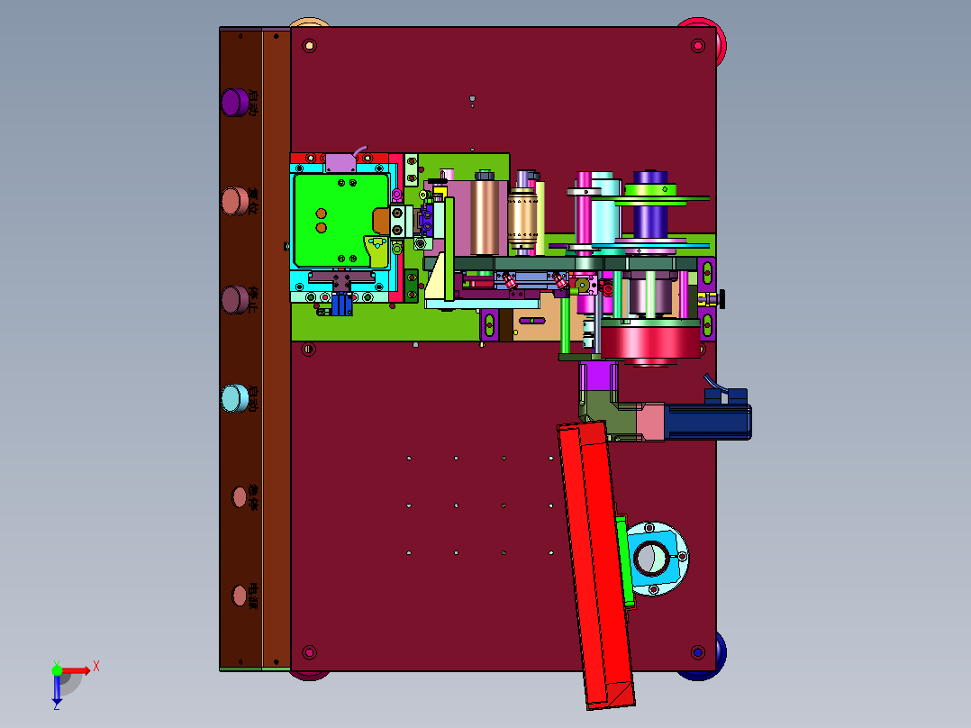 级片绝缘胶粘贴机俯视图