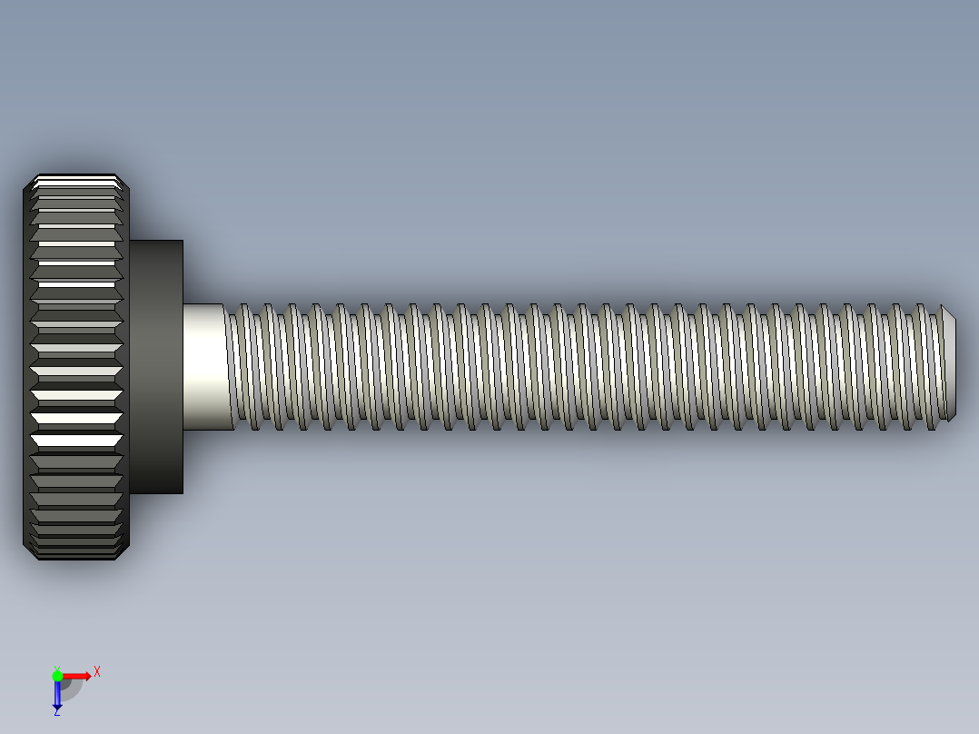 滚花旋钮-Knurled Knob 8-32x0.5x1.STEP俯视图