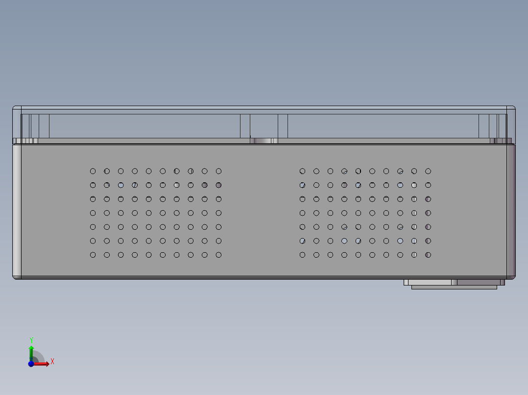 电气控制箱怎么做防水，要求也能散热前视图