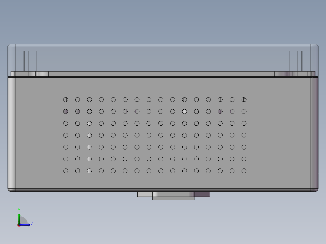 电气控制箱怎么做防水，要求也能散热左视图
