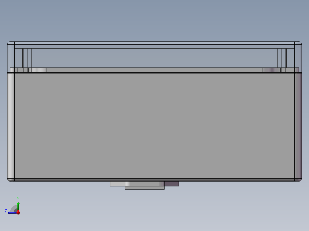 电气控制箱怎么做防水，要求也能散热右视图