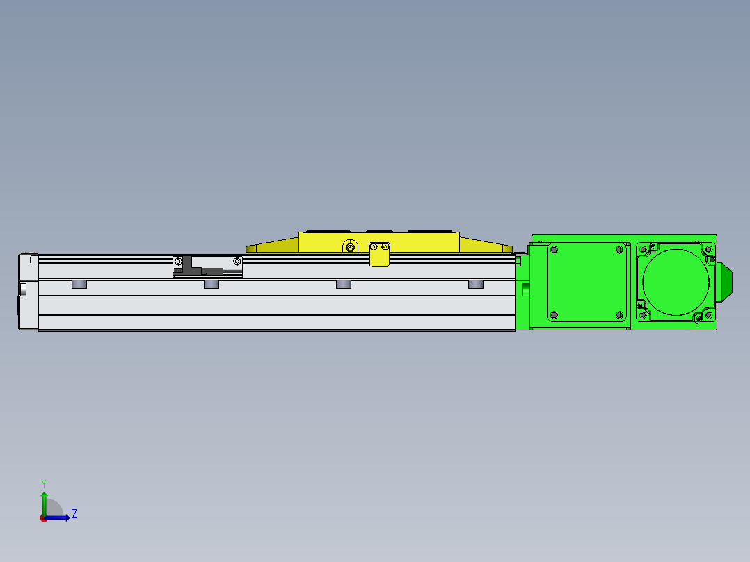 GTA内嵌同步带全封闭GTA12-R-60步进左视图