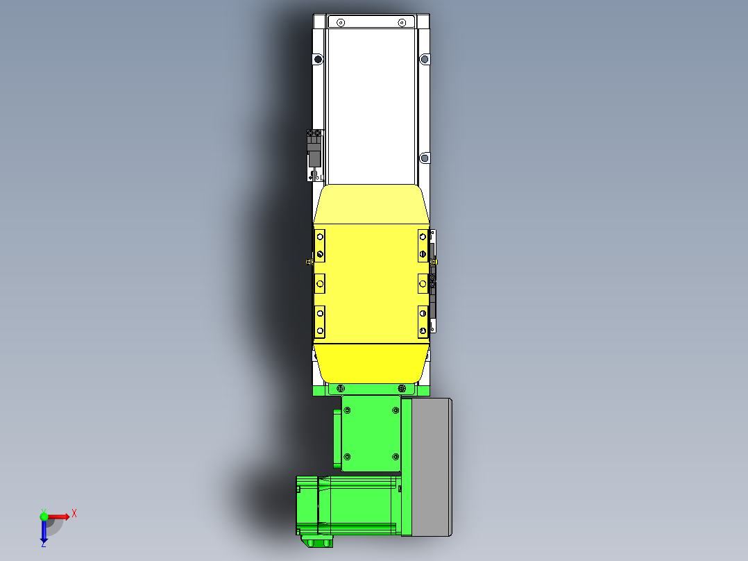GTA内嵌同步带全封闭GTA12-R-60步进俯视图